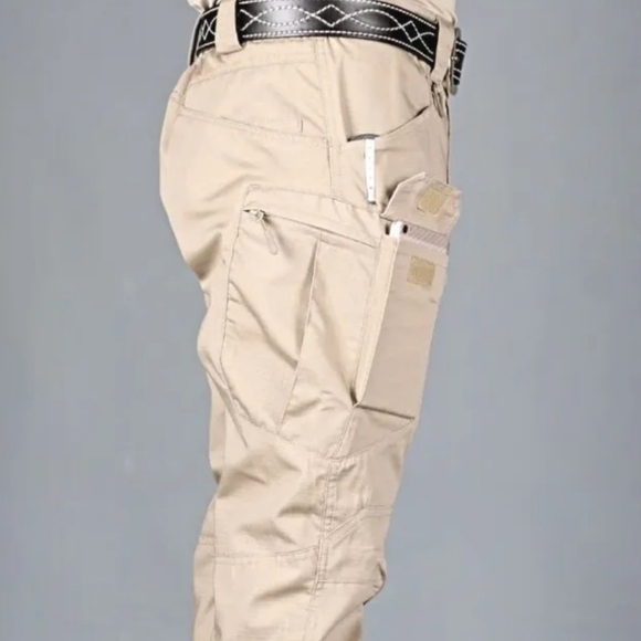Mens Tactical Waterproof Hiking Military Outdoor Working Pants with Belt combat - Picture 6 of 16